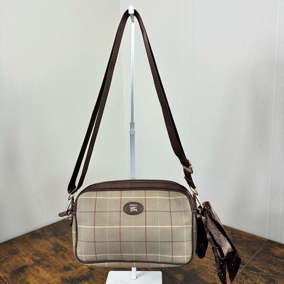 Burberry Vintage Plaid Clutch Bag Crossbody Converted‎ - Picture 1 of 12